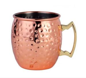 Mug à Moscow Mule en cuivre fait main, martelé, avec louche, coffret cadeau pour fêtes, bureau, voyages - Product Image 2