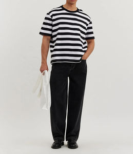 T-shirts de haute qualité 100% coton, impression personnalisée, 230 grammes, col rond, épaules tombantes, style ample, surdimensionnés pour hommes - Product Image 3