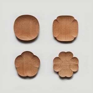 Classic Wooden <b>Coaster</b> <b>Set</b> with Eco-Friendly 5mm Thickness for Kitchen Use Surface Protection & Decoration - Product Image 2