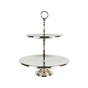Best Quality 2 Tier Serving Platter Dessert <b>Stand</b> Silver Finish Unique Design Cup <b>Cake</b> <b>Stand</b> For Birthday Party Decorative <b>Stand</b> - Product Image 4