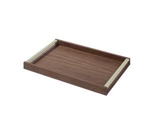 Plateau de service gigogne moderne en bois écologique pour petit-déjeuner et café, avec poignée, fait main, compatible lave-vaisselle - Product Image 1
