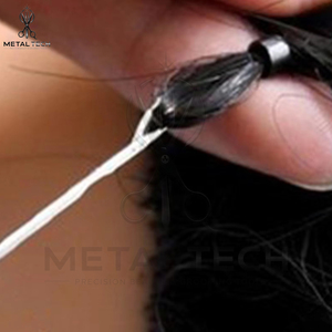 Kit d'outils de salon : Aiguille à boucle en acier inoxydable avec poignée or rose pour extensions capillaires et crochet de tirage - Product Image 4