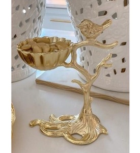 ถาดใส่ขนมรูปนกโลหะสีทองทันสมัย ดีไซน์สวยงามสำหรับตกแต่งโต๊ะ - Product Image 1