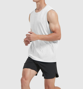 Camiseta sin Mangas de Algodón para Hombre con Logotipo Personalizado 2026, Chaleco Deportivo Informal de Verano para Gimnasio, Correr y Descansar - Product Image 3
