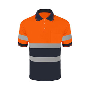 Field Operations Safety <b>Polo</b> Shirt ANSI Class 2 Waterproof High Visibility Lightweight Reflective Uniform Comfortable Design - Product Image 1