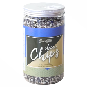 ช็อกโกแลตผสมฮาลาลขายดี ราคาพิเศษ รับผลิตแบรนด์ส่วนตัว ขายส่งช็อกโกแลตชิปสีดำและสีขาว โกโก้ 1 กก. สำหรับคุกกี้และบิสกิต - Product Image 1