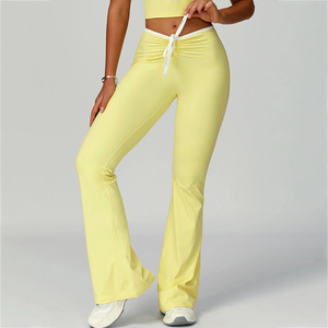 Pantalon large tendance pour femme, taille haute, coupe ample, élégant, en tissu doux, moderne, décontracté, confortable pour le quotidien - Product Image 4