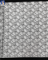 Tissu en dentelle florale élégante YX1490 en coton et nylon cordonné, largeur 150 cm, dentelle florale non extensible pour robes et hauts pour femmes