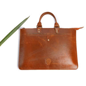 Sac pour tablette en cuir avec poignée classique, housse de protection pour les voyages d'affaires - Product Image 4