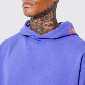 Custom Men's Printed Hoodies Heavyweight Sun faded Wash Distressed Embroidered Pullover Hoodies with Fully Customized - Product Image 5