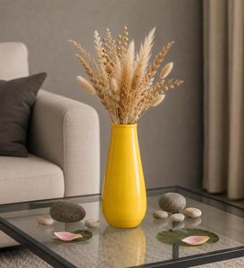 Florero Metálico de Color Amarillo Brillante, Más Duradero y Confiable para Decoración de Mesa, Disponible a un Precio Más Bajo y Económico - Product Image 5