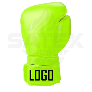 Gants de boxe Muay Thai personnalisables de qualité supérieure en PU, absorbant les chocs, respirants, légers, durables, à lacets - Product Image 2