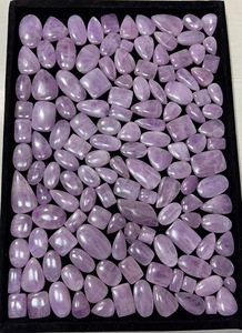 Lote de Cabujones de Cuarzo Kunzita Natural para Joyería, Precio al por Mayor, Tamaños Personalizables Disponibles, Gemas Trimurti con Juego de Colores - Product Image 2