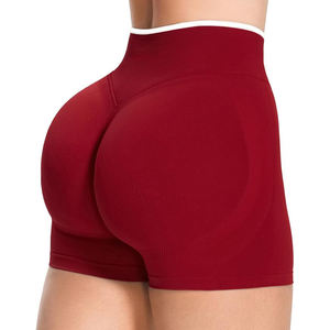 Shorts Scrunch Lisos para Artistas, Shorts de Yoga de Cintura Alta para Mujer, Algodón Sin Blanquear para Teñido a Mano y Arte Personalizado - Product Image 1