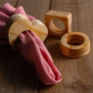 Elegante anillo de servilleta de madera contemporáneo, accesorio perfecto para recepciones modernas y una mesa con estilo. - Product Image 4