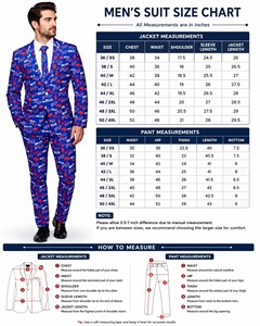Buffalo Bills NFL Men's Blue Printed Suit <b>Set</b> Sublimation Transfer Print Polyester Business Suits Regular Fit Single Breasted - Product Image 4