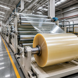 OEM BOPP Tape Jumbo Roll Custom Logo Clear <b>Adhesive</b> Mother Roll 1280mm 4000m Semi Finished Slitting Machine Tape - Product Image 1