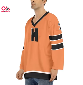 New Design Plus Size Jersey 100% Polyester Sublimation <b>Ice</b> Hockey Jersey Outdoor Sports Training Field Hockey Jersey - Product Image 3