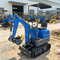 Mini-excavatrice de 0,6 tonne, micro-excavatrice de 600 kg pour l'aménagement paysager domestique