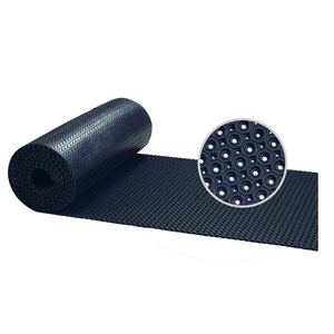 Tiny Octagon Rubber <b>Mat</b> Roll Anti-Slip Drainage Flooring with Cutting Service Black for Entrances Walkways & Outdoor Wet Areas - Product Image 1