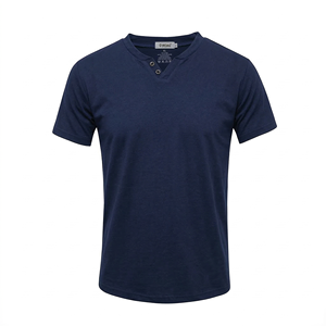 T-shirt uni Oxford imprimé col rond 260 GSM de haute qualité pour homme, personnalisable, à épaules tombantes, manches courtes, formel et à séchage rapide - Product Image 1
