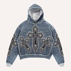 Sudadera con Capucha Térmica Extra Grande de Invierno, 100% Algodón, Bordada, con Diseño 3D de Ángel Cupido, Multidiseño, Tipo Canguro, de Alta Calidad - Product Image 6
