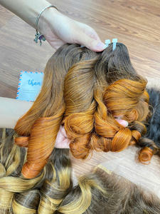 Extensiones de Cabello Humano Ombre Bouncy Curl 2026, Más Vendidas, Cabello Vietnamita Virgen de Alta Calidad con Volumen y Brillo Naturales, Perfectas - Product Image 5