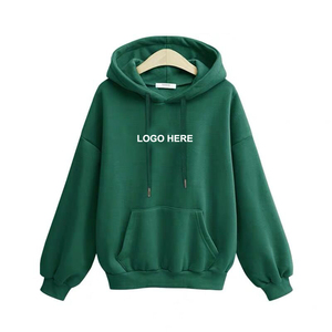 เสื้อฮู้ดโอเวอร์ไซส์แบบยูนิเซ็กซ์ สีพื้น ผ้าฝ้ายเฟรนช์เทอร์รี่ มีกระเป๋า สวมใส่สบายๆ สำหรับฤดูใบไม้ร่วง พิมพ์ลายโลโก้ด้านหน้าด้วยเทคนิคฮีททรานเฟอร์ - Product Image 3