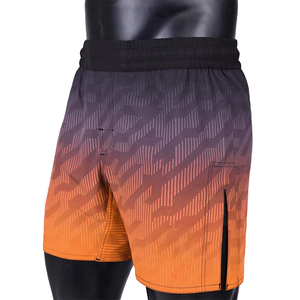 กางเกง MMA ผ้าสแปนเด็กซ์โพลีเอสเตอร์น้ำหนักเบาสำหรับผู้ชาย สวมใส่สบาย เหมาะสำหรับการแข่งขันต่อสู้ พร้อมโลโก้ - Product Image 6