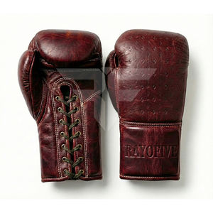 Gants de boxe professionnels en cuir PU, vente en gros d'usine, pas chers, 10oz 12oz 14oz, logo et couleur personnalisés, pour la compétition - Product Image 1