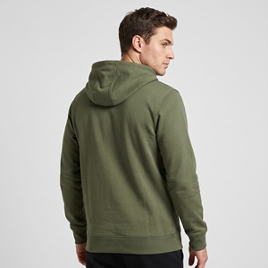 Sudadera con Capucha Verde Unisex Dumela, Cierre de Cremallera, Color Sólido, Informal, de Felpa, Algodón Transpirable, Corte Holgado, Ropa de Invierno Antiarrugas - Product Image 6