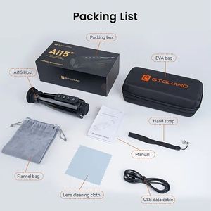 กล้องส่องทางไกลแบบตาเดียว GTGUARD AI15 ซูม 8 เท่า ความละเอียด 384x288 HD AMOLED อินฟราเรด สำหรับการล่าสัตว์ พร้อม WiFi Hotspot ชาร์จผ่าน USB-C มองเห็นในเวลากลางคืน - Product Image 3