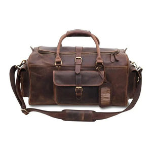 Bolsa de Viaje de Cuero Vacuno Genuino de Primera Calidad Hecha a Mano, Resistente al Agua, Personalizada, Unisex, para Fin de Semana - Product Image 4
