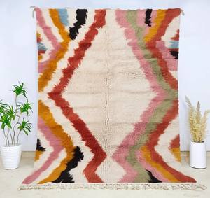 Tapis marocain Beni Ourain noué à la main, 100% laine, tapis tribal berbère fait main, taille personnalisée, vente en gros - Product Image 2