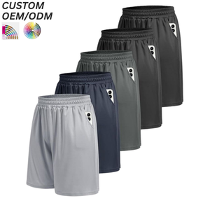 Shorts de sport en coton uni pour hommes, décontractés, taille élastique, confortables pour l'été, respirants, écologiques, séchage rapide, anti-UV, logo personnalisé OEM - Product Image 6