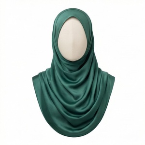 Hiyab de poliéster de color sólido para mujer, tela jersey, agradable al tacto, para uso diario, pañuelo étnico de Oriente Medio. - Product Image 1