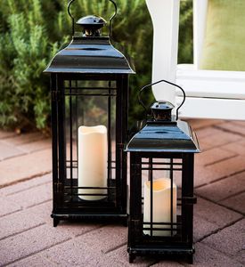 Farol de Estilo Vintage Hecho de Metal Resistente, Apto para Jardín, Balcón, Terraza, Porche, Soluciones de Iluminación Decorativa - Product Image 5