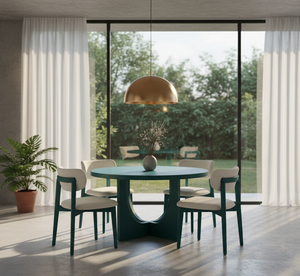 Table à manger moderne avec 4 chaises au design décoratif Garantie 1 an Ensemble de salle à manger moderne 4 places Ensemble de salle à manger compact pour 4 personnes - Product Image 3