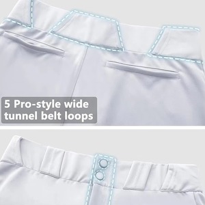 Pantalon de baseball unisexe pour adultes, nouveau style 2026, sportif, droit, respirant, séchage rapide, imprimé numérique, logo personnalisé, vente en gros pour hommes - Product Image 5
