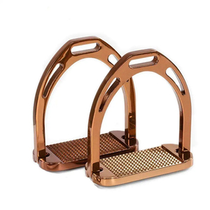 Estribos de Acero Inoxidable Reutilizables con Logotipo Personalizado para Montar a Caballo, con Diseño de Seguridad Duradero y Seguro - Product Image 1