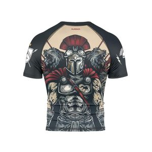 เสื้อแรชการ์ดแบบสั่งทำพิเศษ OEM สำหรับทุกเพศ UPF 50 ผ้ากันรังสียูวีแบบซับลิเมชั่น ระบายเหงื่อได้ดี ขายส่ง OEM - Product Image 3