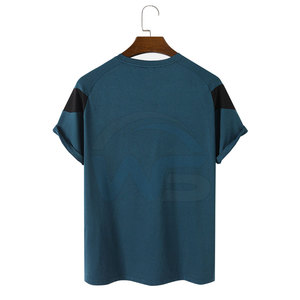 T-shirts pour hommes en gros, prix de vente optimal, 100% coton tricoté, vêtements de fitness, grandes tailles, manches longues, logo personnalisé - Product Image 2