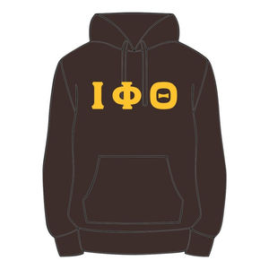เสื้อฮู้ดสีน้ำตาล Iota Phi Theta ผ้าฝ้ายพรีเมียม เสื้อผ้าสำหรับสมาคมนักศึกษากรีก ปักลายตามสั่ง Divine Nine HBCU Greek Life - Product Image 3