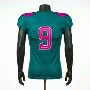Maillot de football américain personnalisé, dernier design, manches courtes, 100% polyester, prix de gros, qualité supérieure, sublimation - Product Image 3