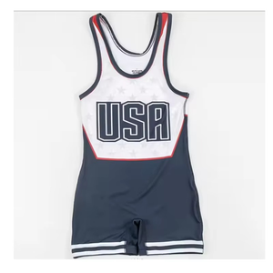 Trajes de Lucha Libre para Torneos de Fisicoculturismo, Sublimados, 100% Poliéster, Unisex, de Moda - Product Image 2