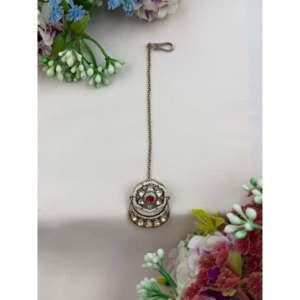 Varsha Victorian Mang Tikka-Indian Ethnic Artificial Cultural Collectible Jewelry - Product Image 3