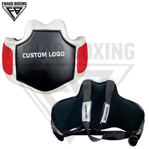 Protège-coques 2026 en mousse haute densité de formes variées pour la boxe, avec support lombaire en cuir et bandes de maintien pour les poignets - Product Image 4