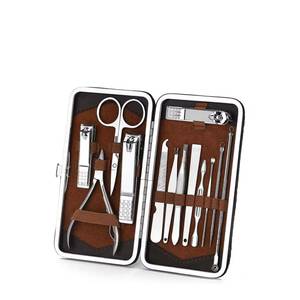 Kit de manucure luxueux 7 en 1 en acier inoxydable avec étui, pour adultes, ensemble portable - Product Image 5