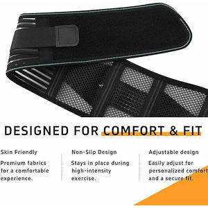 Cinturón de Neopreno Transpirable con Malla para Mujer, Soporte Lumbar de Compresión para Fitness, Protección para Entrenamiento en el Gimnasio - Product Image 4