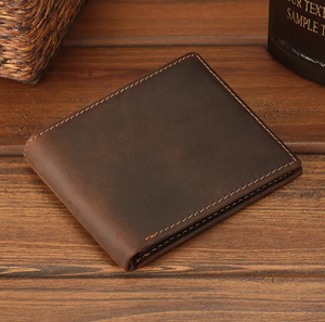 Premium Card Holder Designer Wholesale Factory <b>Long</b> Fold Custom Logo RFID Genuine Leather Men's Lightweight Quality <b>Wallet</b> - Product Image 6